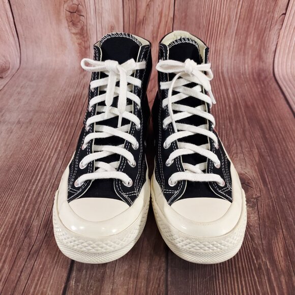 *FLAWS* Converse Unisex W8 M6 Chuck Taylor All Star 70 Hi Comme des Garcons PLAY - Picture 6 of 16